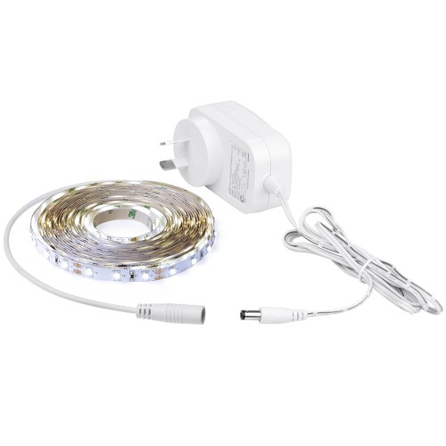 Aurora Enlite LEDline 5M 12V Single Colour Cuttable LED Strip Kit 3000K