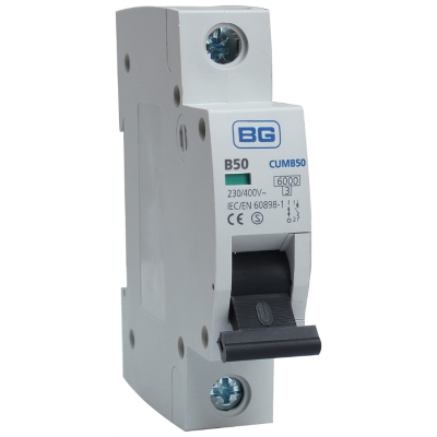 BG CUMB50 MCB SP Type B 50A 6kA