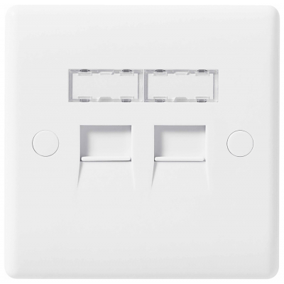 BG 8RJ45/2 Double Data Outlet 2Gang Ethernet RJ45