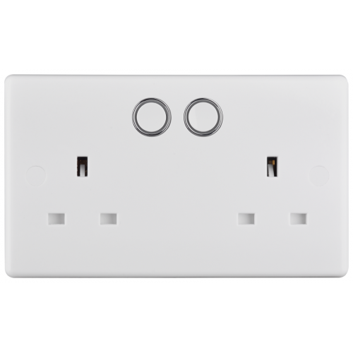 BG 822/HC Smart Switched Double Socket Outlet 13A - Alexa/Google Home