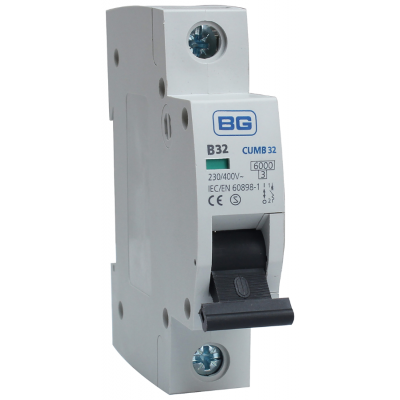BG CUMB32 MCB SP Type B 32A 6kA
