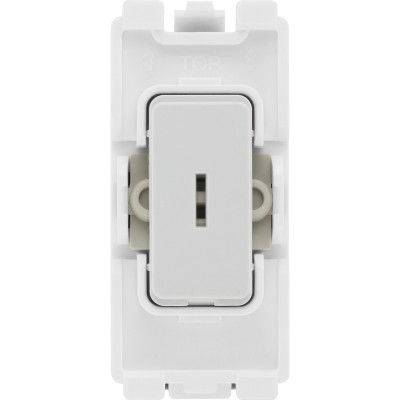 BG R12KY Grid Key Switch 2 Way SP 20AX White