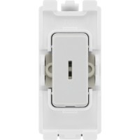 BG R30KY Grid Key Switch Double Pole 20AX White