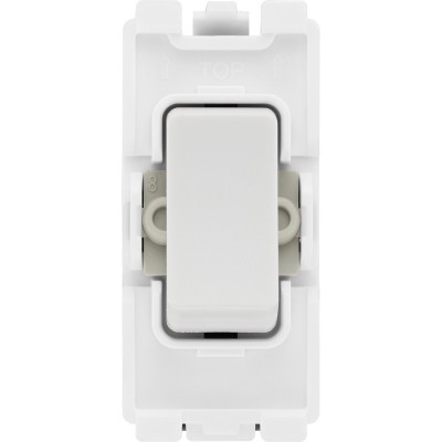 BG R30 Grid Switch Double Pole 20AX White