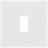 BG R81 Grid Frontplate 1 Gang White