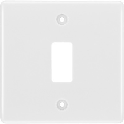 BG R81 Grid Frontplate 1 Gang White