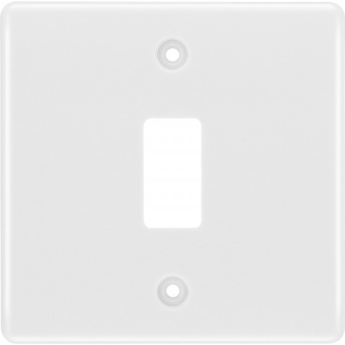 BG R81 Grid Frontplate 1 Gang White
