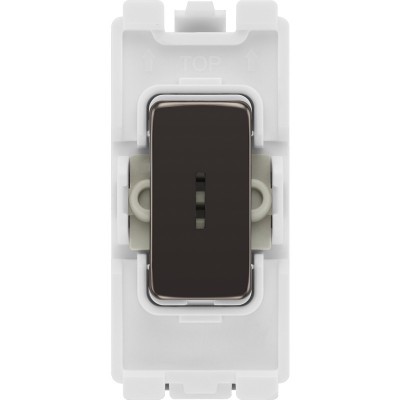 BG RBN30KY Grid Key Switch Double Pole 20AX Black Nickel