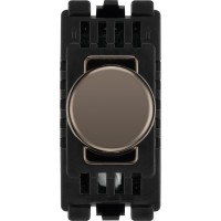 BG RBNDTR Grid Dimmer Switch Trailing Edge Black Nickel