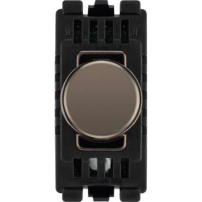 BG RBNDTR Grid Dimmer Switch Trailing Edge Black Nickel