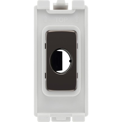 BG RBNFLEX Grid Flex Outlet Black Nickel