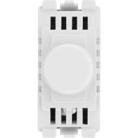 BG RDTR Grid Dimmer Switch Trailing Edge White