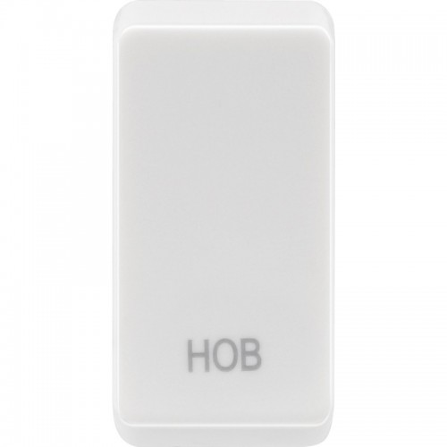 BG RRHBW Grid Rocker Hob White