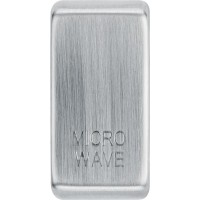 BG RRMWBS-01 Grid Rocker Microwave Brushed Steel