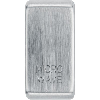 BG RRMWBS-01 Grid Rocker Microwave Brushed Steel