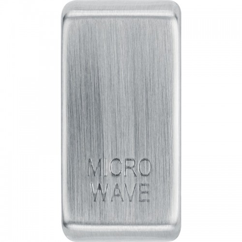 BG RRMWBS-01 Grid Rocker Microwave Brushed Steel