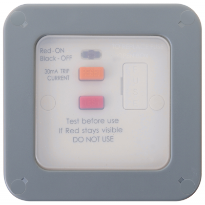 BG WP55RCD Weatherproof Fused Connection Unit Spur 13A