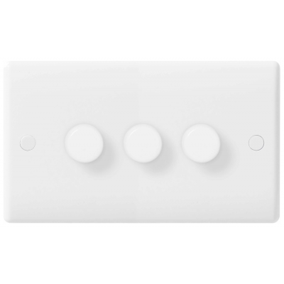 BG 883P Triple Dimmer Push Switch 3Gang 2Way 400W