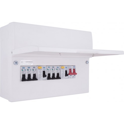 BG Metal Populated 6 Way Dual RCD Consumer Unit