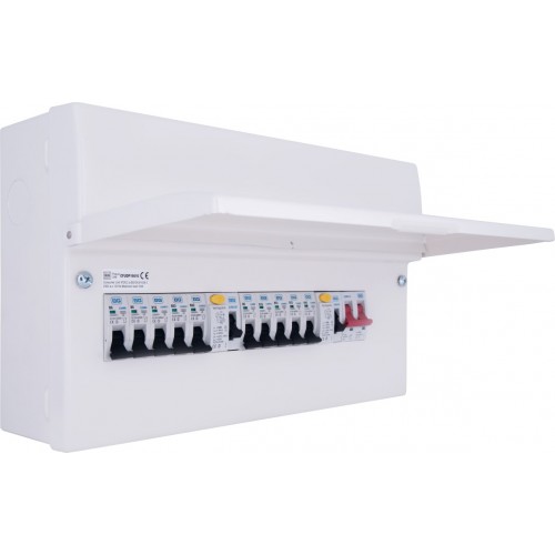 BG Metal Populated 10 Way Dual RCD Consumer Unit