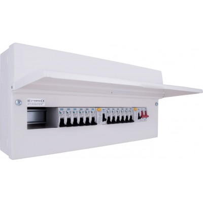 BG Metal Populated 16 Way Dual RCD Consumer Unit