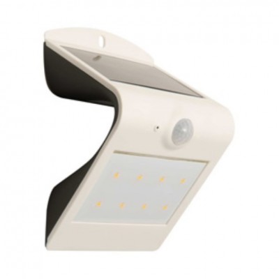 Luceco Solar Guardian Outdoor Wall Light White 1.5w LEXS30