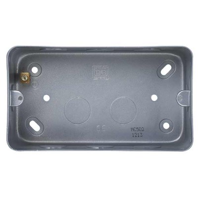 BG Nexus Metal Clad Double Mounting Box - MC502