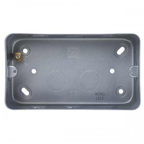 BG Nexus Metal Clad Double Mounting Box - MC502