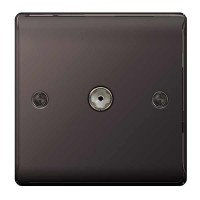 BG Nexus Black Nickel TV Aerial Socket - NBN60