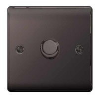 BG Nexus Black Nickel Single Dimmer Switch - NBN81P