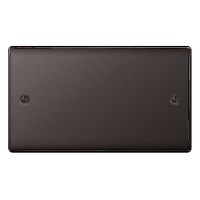 BG Nexus Black Nickel Double Blanking Plate - NBN95
