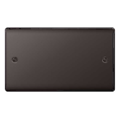 BG Nexus Black Nickel Double Blanking Plate - NBN95
