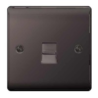 BG Nexus Black Nickel Master Telephone Socket - NBNBTM1