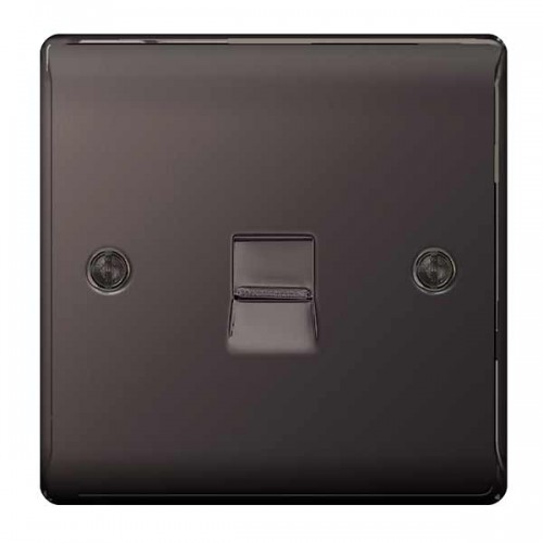 BG Nexus Black Nickel Master Telephone Socket - NBNBTM1