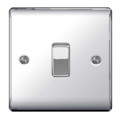 BG Nexus Polished Chrome Intermediate Light Switch - NPC13