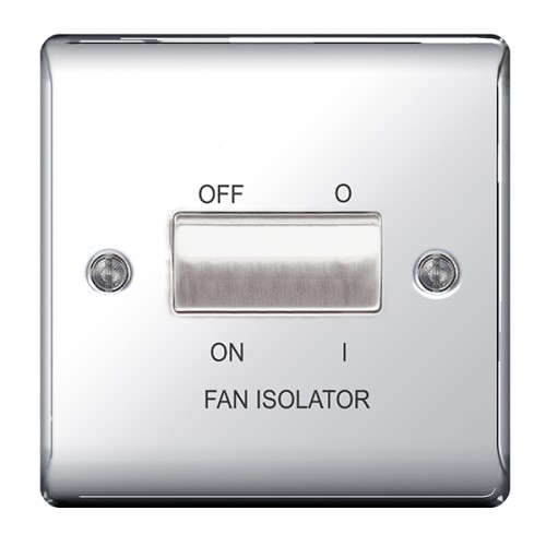 BG Nexus Polished Chrome Fan Isolator Switch TP - NPC15