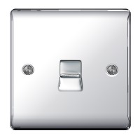 BG Nexus Polished Chrome Slave Telephone Socket - NPCBTS1