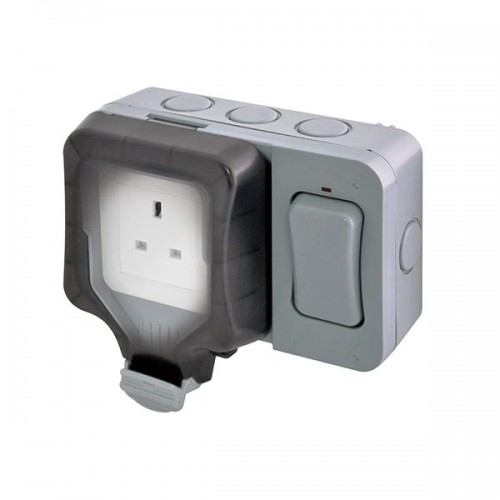 BG Nexus Storm Weatherproof Single Socket with External Switch - WP21ES