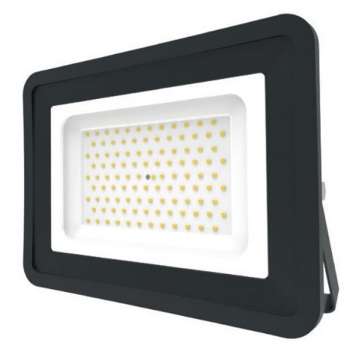 LED Basic Black Aluminium Floodlight 4000K 100w