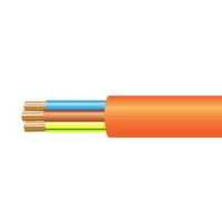 1.0mm 3183Y 3 Core Orange Flex PVC Cable (Per Metre)