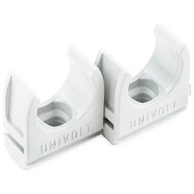 Univolt CL25WH Conduit Clip 25mm White
