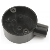 Univolt CB201BK 1 Way Terminal Circular Box 20mm Black