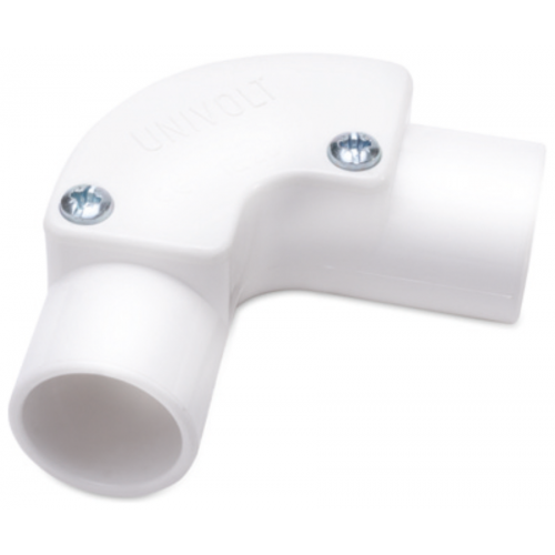 Univolt IE20WH Conduit Inspection Elbow 20mm White