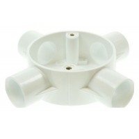 Univolt CB254WH 4 Way Circular Box 25mm White