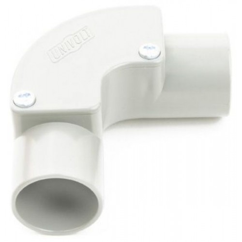 Univolt IE25WH Conduit Inspection Elbow 25mm White