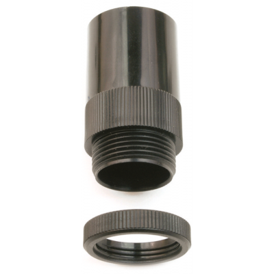 Univolt AMT/LR25BK Male Thread Adaptor 25mm Black