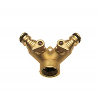 CK G7918 2 Way Tap Connector 3/4 Brass