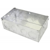 GreenBrook 247 Galvanised Back Box 2 Gang 47mm