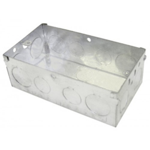 GreenBrook 247 Galvanised Back Box 2 Gang 47mm
