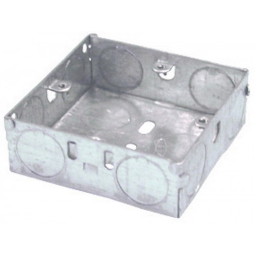 GreenBrook 125 Galvanised Back Box 1 Gang 25mm